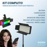 ProLight 300 White – Painel LED Profissional para Foto Vídeo Live e Streaming Iluminação Ajustável 3200K-6500K Compacto