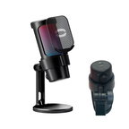 MICROFONE CONDENSADOR USB RGB PARA PC GAMER STREAMING