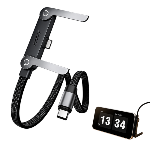 CABO USB-C 240W CARGA RÁPIDA SUPORTE DOBRÁVEL CELULAR
