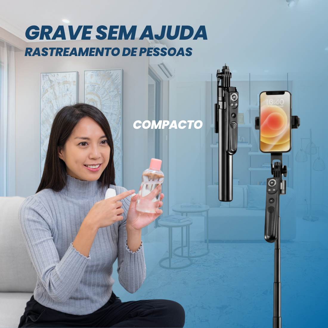 VLOG IA - Seu Cameraman Robô com 1,80m de Altura.