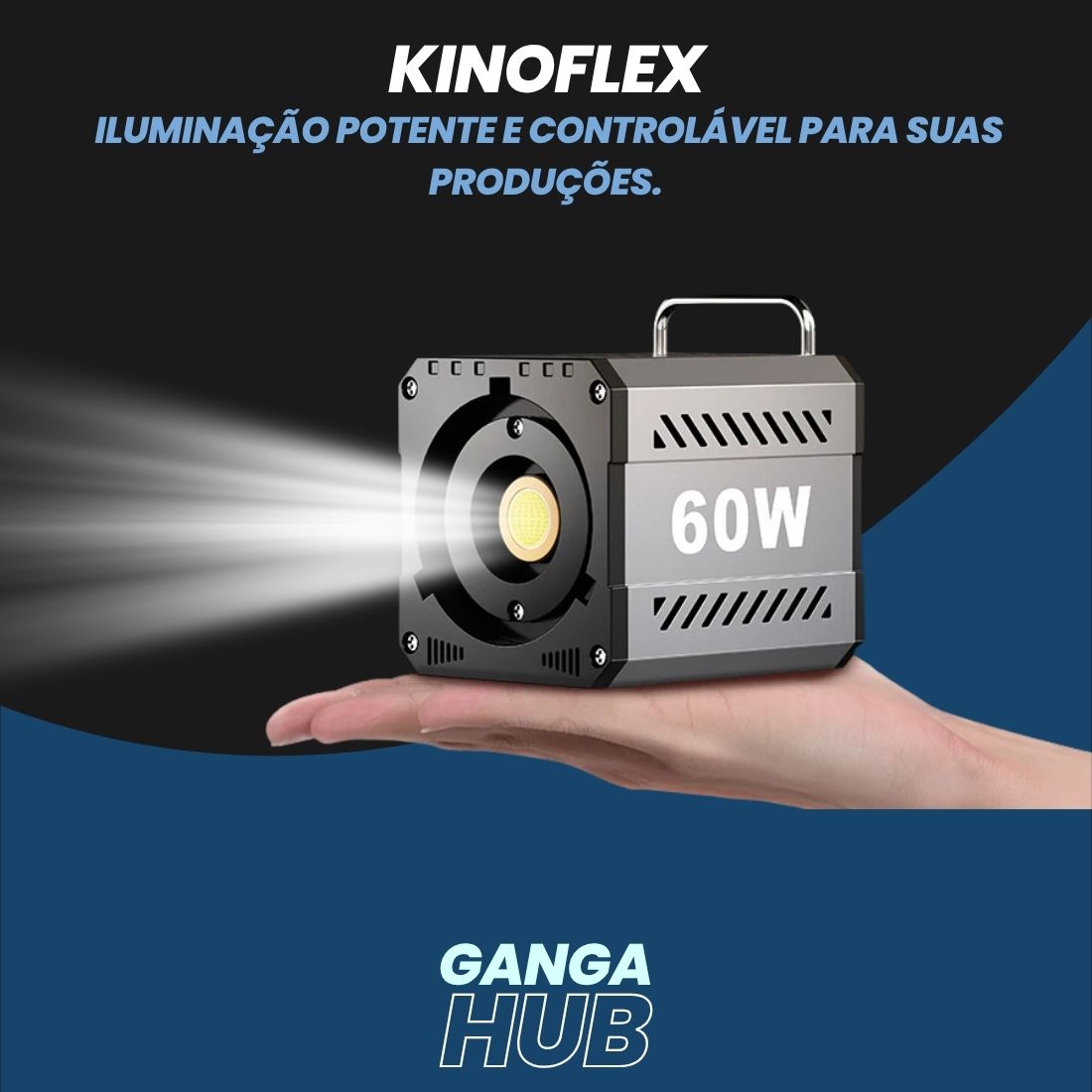 KinoFlex - Iluminação Potente e Controlável para Suas Produções.
