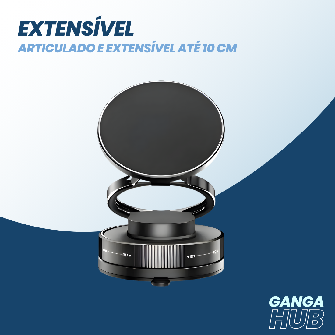 AnyPlace Mag - O Suporte Articulado de Bolso com Fixação à Prova de Impacto