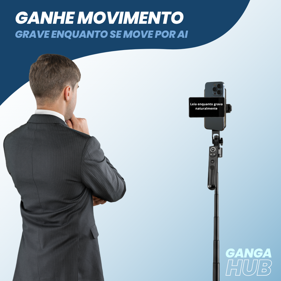 VLOG IA - Seu Cameraman Robô com 1,80m de Altura.