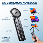 SUPORTE MAGNÉTICO DOBRÁVEL NOTEBOOK TABLET CELULAR ERGONÔMICO