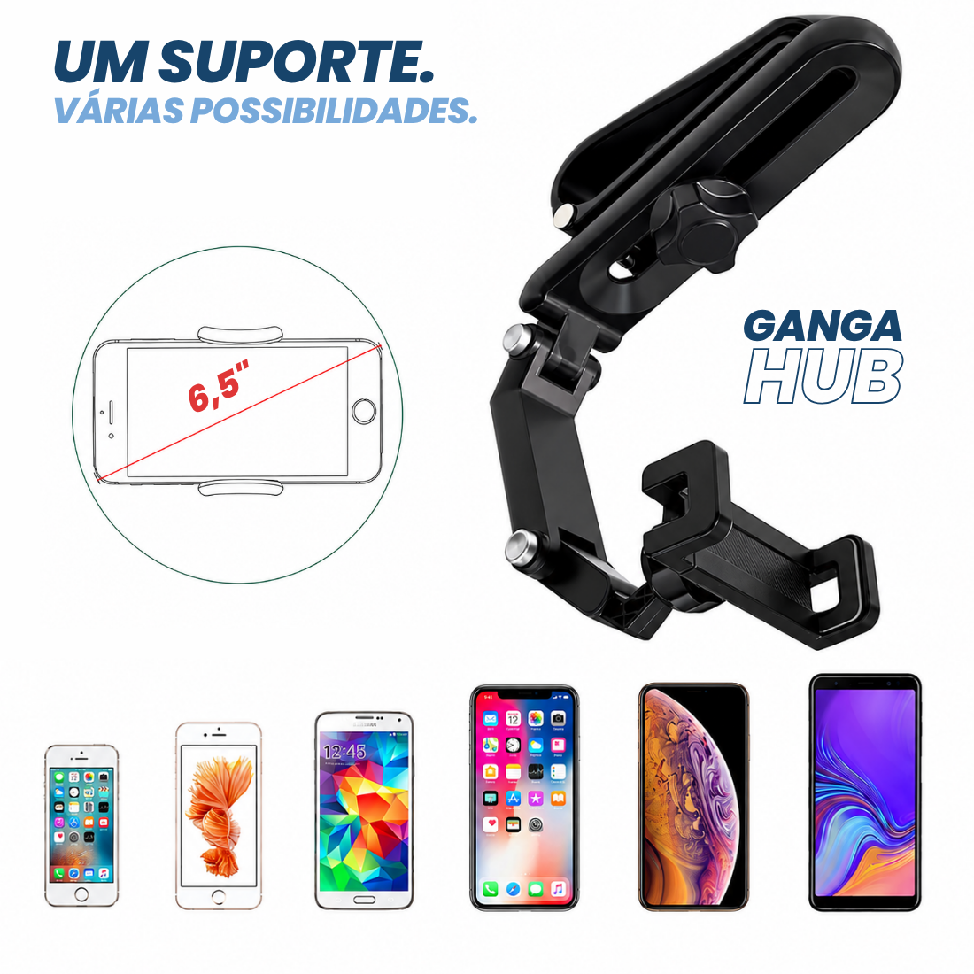 SUPORTE CELULAR PARA CARRO 360 REFORÇADO UNIVERSAL