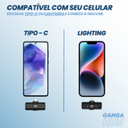 VoiceHub – Microfone de Lapela Sem Fio Magnético