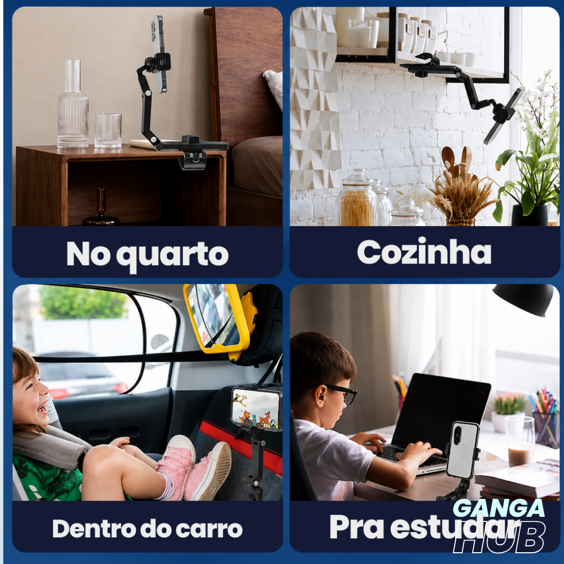 SUPORTE CELULAR PARA CARRO 360 REFORÇADO UNIVERSAL