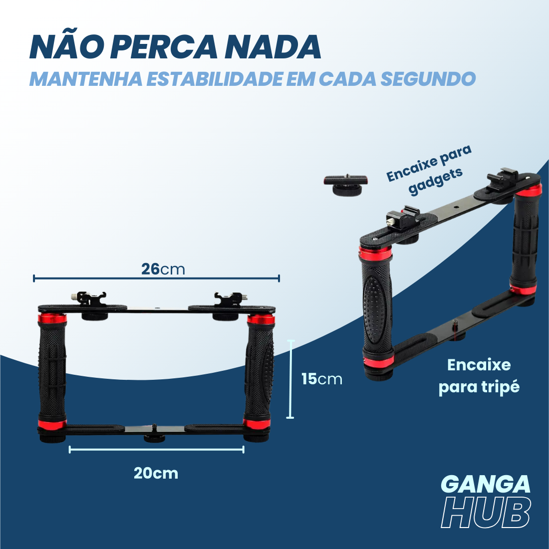 GripShot Duo – Segure, grave e domine o conteúdo