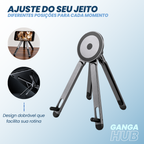 SUPORTE MAGNÉTICO DOBRÁVEL NOTEBOOK TABLET CELULAR ERGONÔMICO