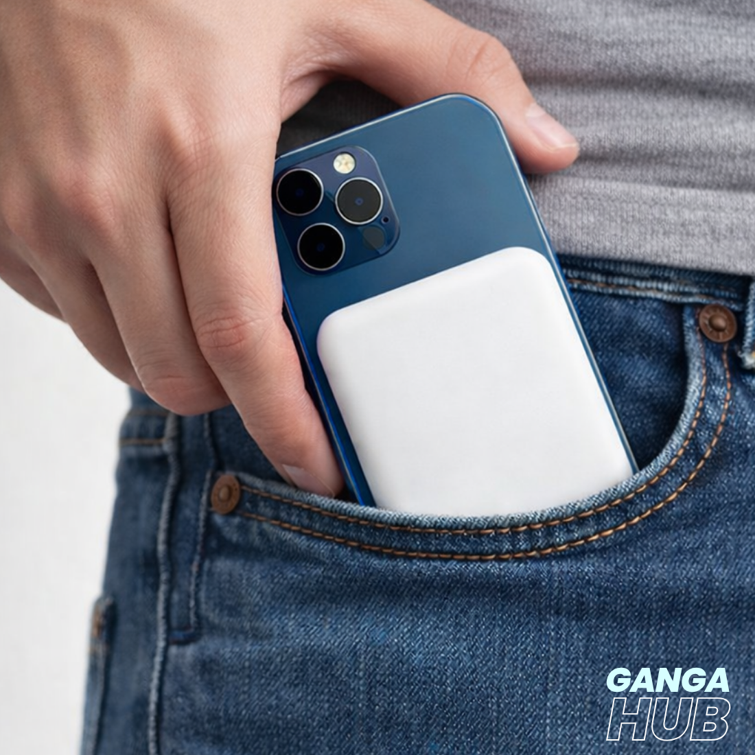 PocketMag Lite - O Carregador Powerbank Magnético Ultra Fino