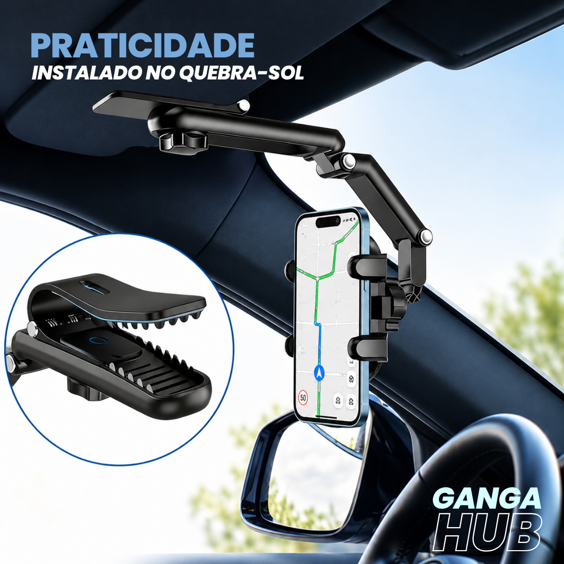 SUPORTE CELULAR PARA CARRO 360 REFORÇADO UNIVERSAL