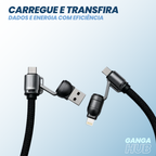 CABO 4 EM 1 – USB-A, USB-C e Lightning