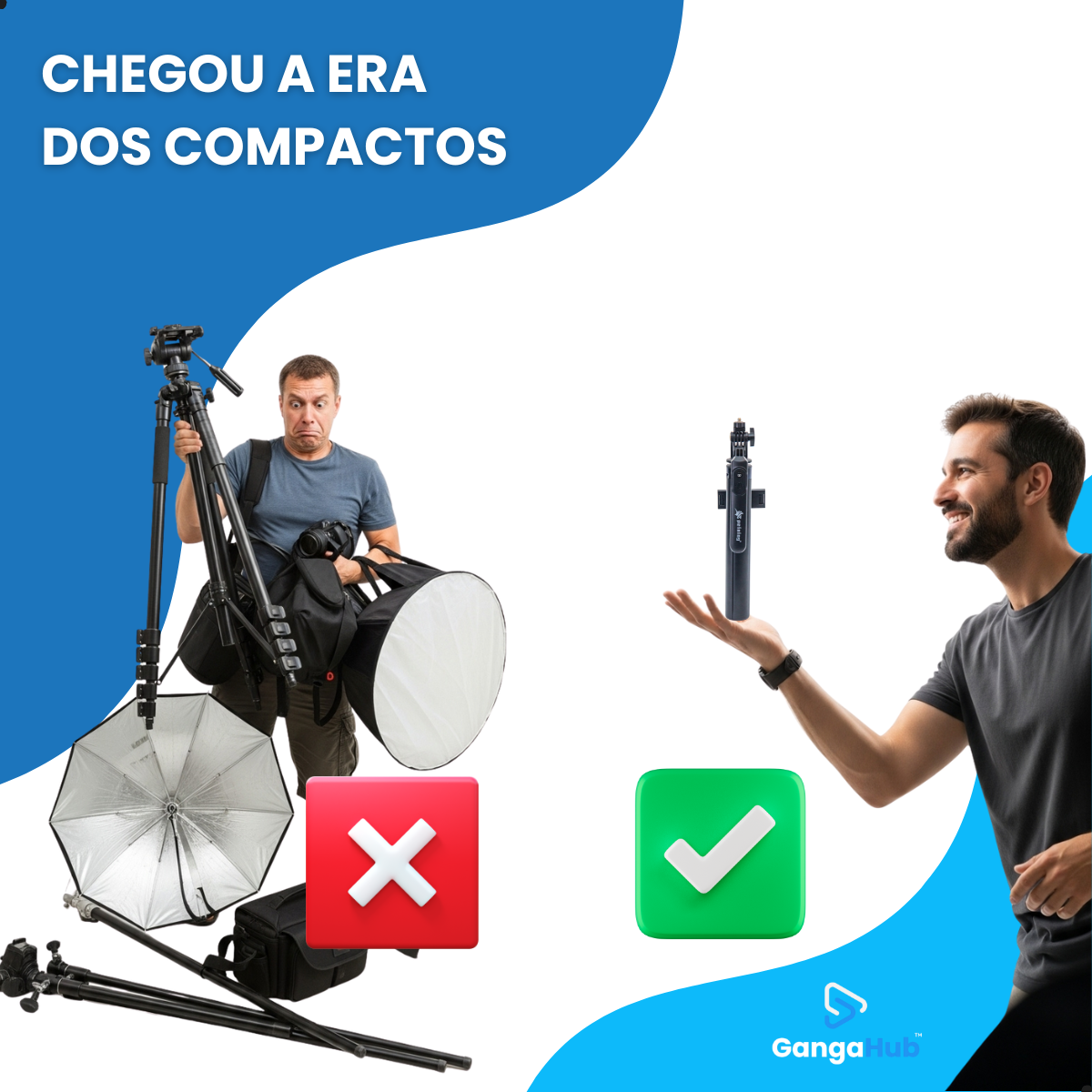 VlogTower - O Tripé Multifuncional 3 em 1 para Todas as Suas Necessidades de Gravação