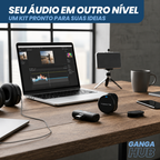 VoiceHub – Microfone de Lapela Sem Fio Magnético