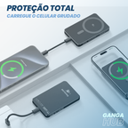 Carregador Portátil Magnético MagSafe 5000mAh Ultra Fino USB-C