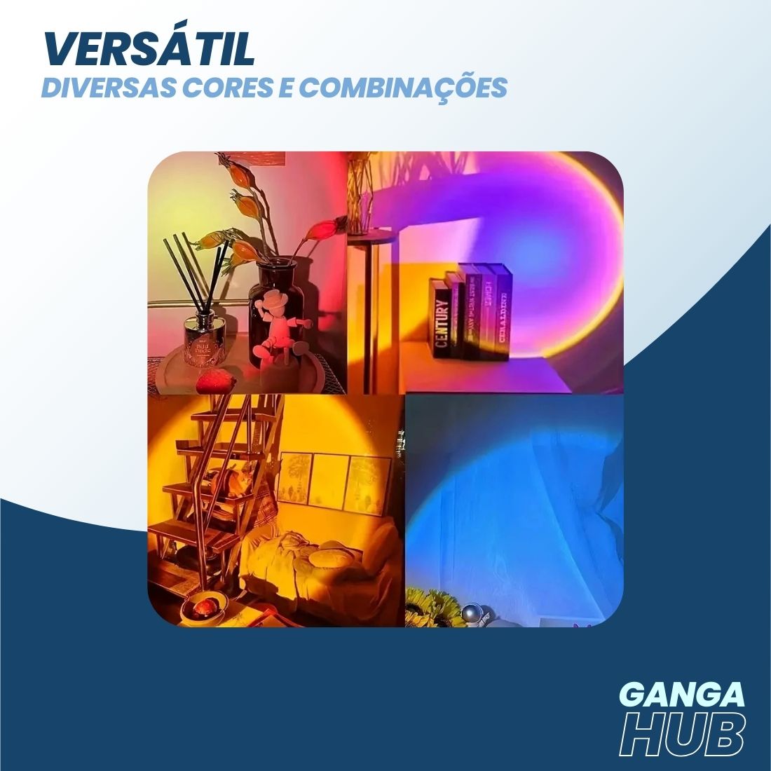 AuraLite Mood - Luz ambiente com efeito natural e mágico