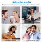 Microfone de lapela sem fio Boya BY-V2 2.4G Digital, compatível com iPhone e iPad, ideal para gravações, entrevistas e podcasts. Design compacto, som profissional e conexão omnidirecional para criadores de conteúdo. Disponível na GangaHub