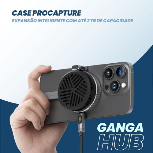 Expanda o armazenamento do seu iPhone 15 com o Case ProCapture. Este case NVMe oferece até 2 TB para vídeos 4K ProRes, ideal para criadores de conteúdo. Com tecnologia USB3.2 Gen2, transfira dados rapidamente. Compatível com MagSafe, é perfeito para fotógrafos e cineastas em movimento.