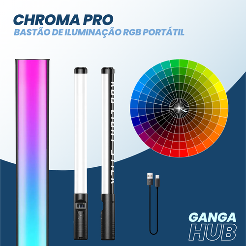 Chroma Pro - Bastão de Iluminação RGB portátil