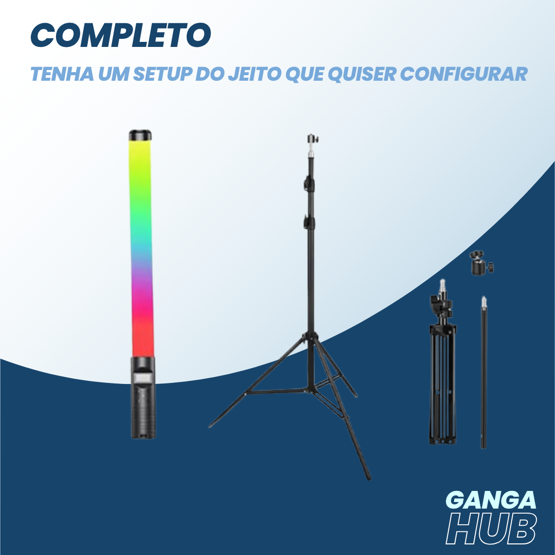 Chroma Pro - Bastão de Iluminação RGB portátil