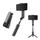 CineMini Pod - O Mini Gimbal Expansível com Tripé e Luz de Preenchimento