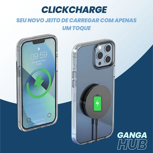 ClickCharge - Carregador magnético carregue com apenas um toque