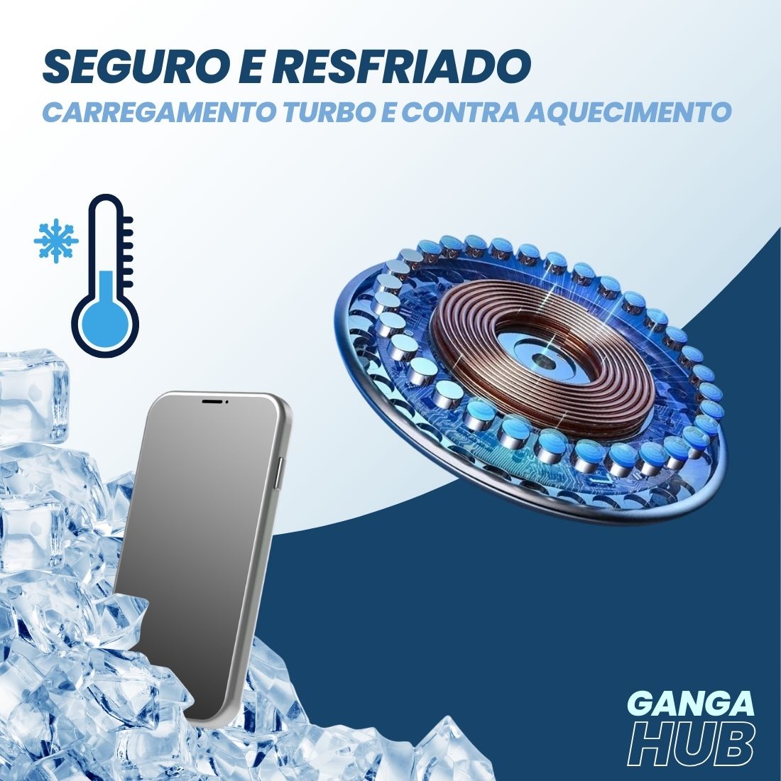ClickCharge - Carregador magnético carregue com apenas um toque