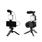 CreatorPro Kit - Tripé, Mini LED e Microfone para Gravações de Vídeos e Lives