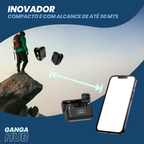 Creator Studio Bronze - Microfone Lapela Sem Fio Magnético e Tripé Cameraman Robô Integrado