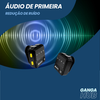 Creator Studio Bronze - Microfone Lapela Sem Fio Magnético e Tripé Cameraman Robô Integrado