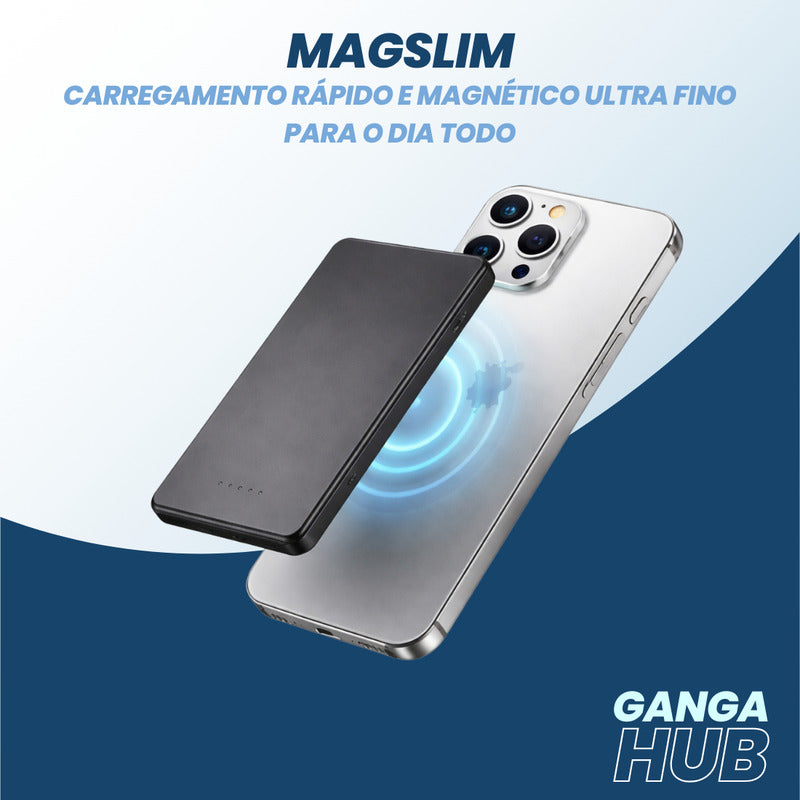 Carregador Power Bank Carregamento Rápido Gangahub Branco