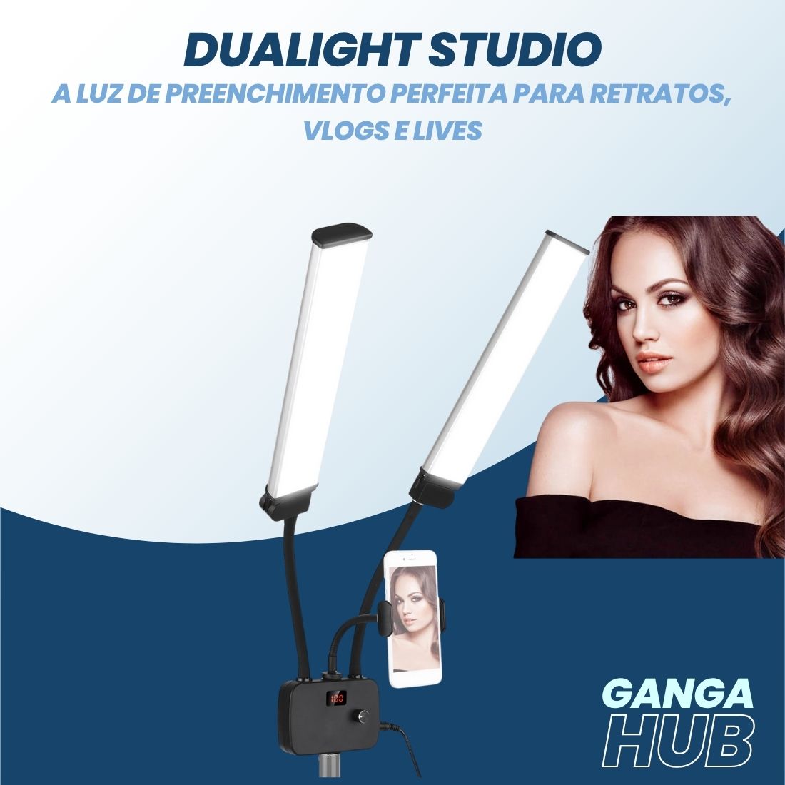 Dualight Studio - A Luz de Preenchimento Perfeita para Retratos, Vlogs e Lives