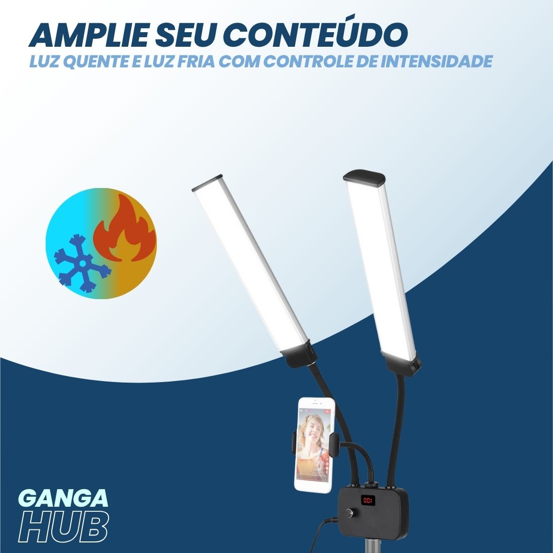 Dualight Studio - A Luz de Preenchimento Perfeita para Retratos, Vlogs e Lives