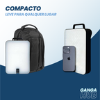FlexLight Stand - Seu Estúdio de Luz Completo, Dobrável que Cabe na Mochila e sem fio