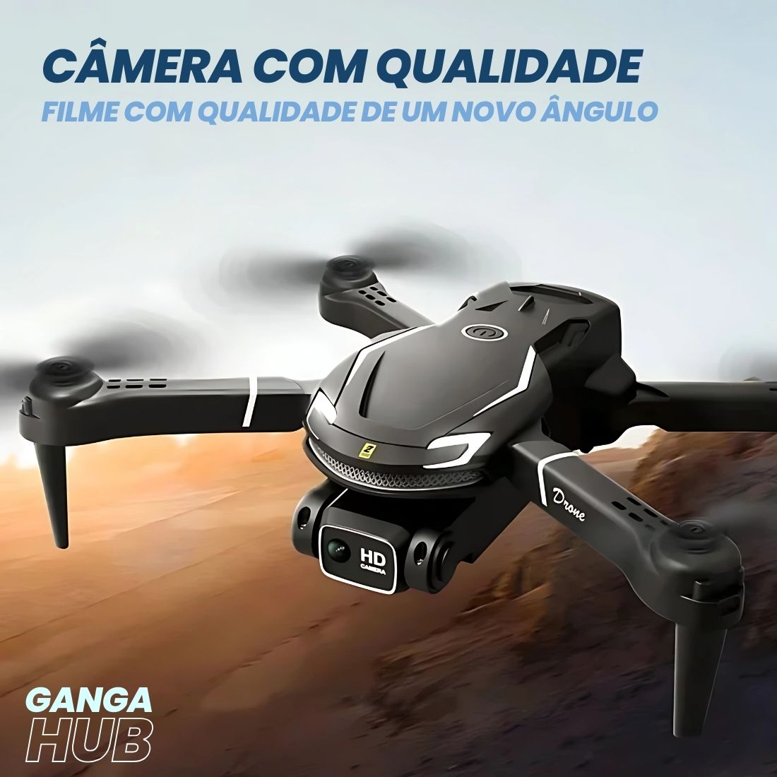 GangaFly V88 - Drone Estabilidade em voo, imagem em alta