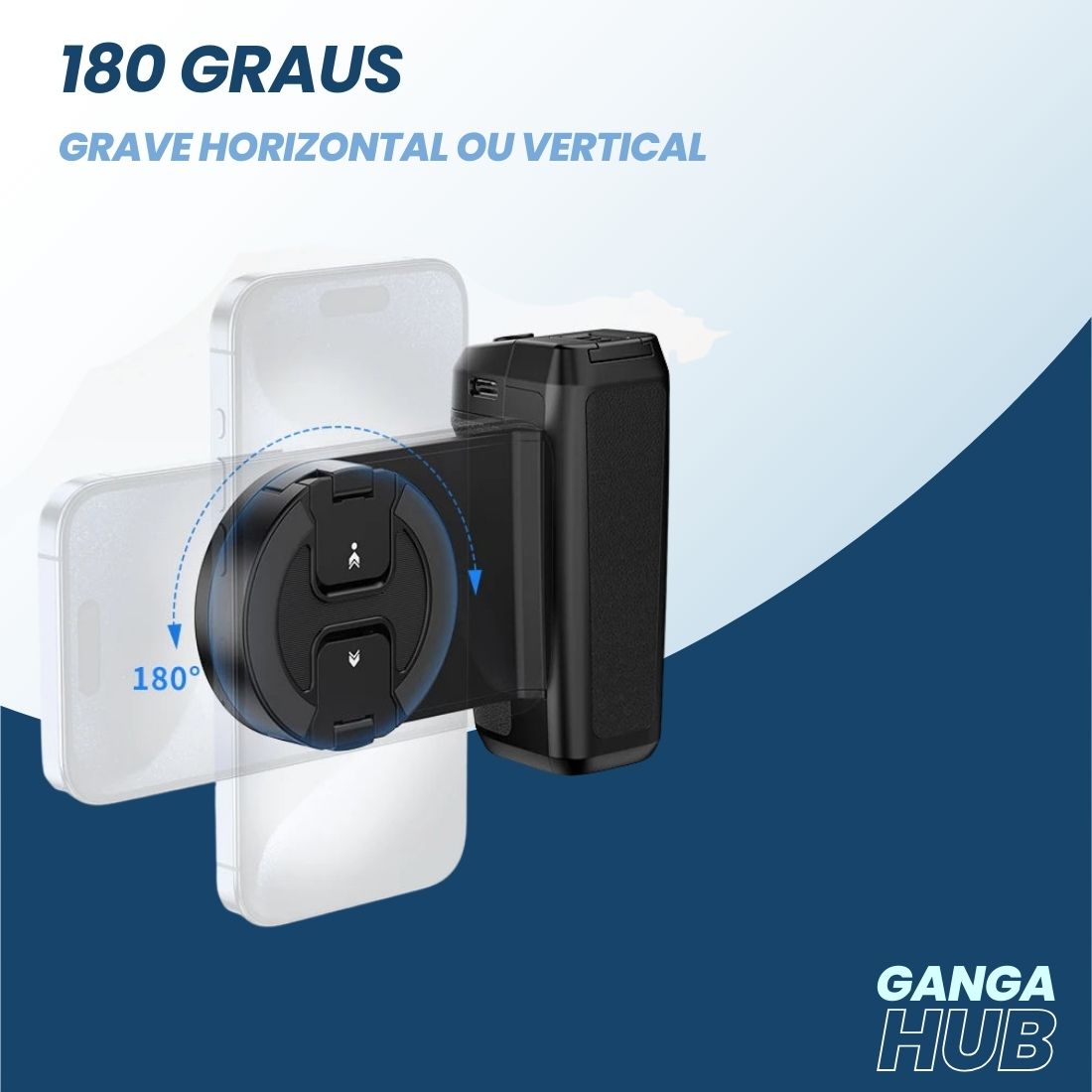 GripMaster - Ulanzi Estabilizador Ergonômico conteúdos vertical e horizontal