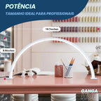 HaloDesk - A Lâmpada de Mesa para Beleza que Elimina as Sombras.