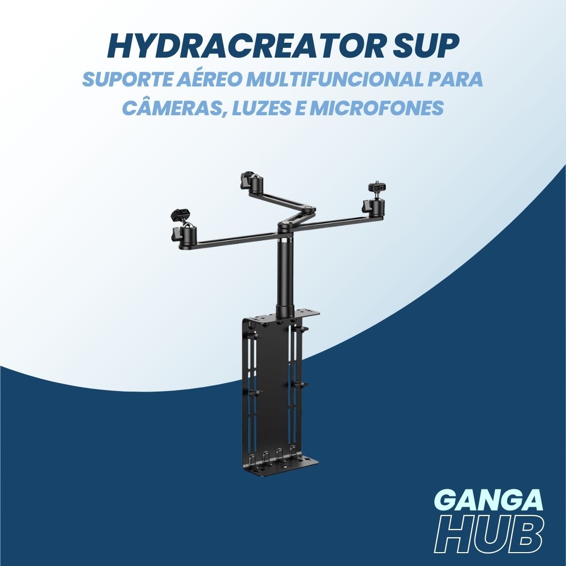 HydraCreator SUP - Suporte aéreo multifuncional para câmeras, luzes e microfones