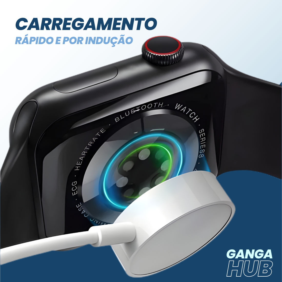 Smartwatch Tela Infinita 49mm Infinity ZT04 Com Kit 4 Pulseiras