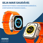 Smartwatch Tela Infinita 49mm Infinity ZT04 Com Kit 4 Pulseiras