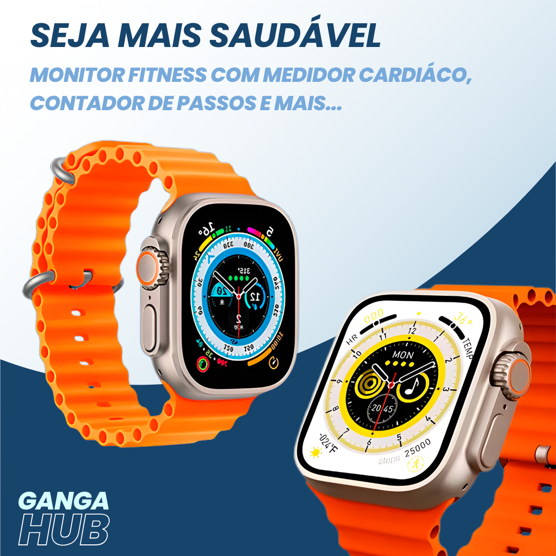 Smartwatch Tela Infinita 49mm Infinity ZT04 Com Kit 4 Pulseiras