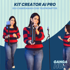 Kit Creator AI Pro - Seu Cameraman com Teleprompter.