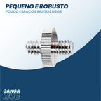 Kit 5 Adaptadores 1/4 -  Duplo Metálico para Tripés, Câmeras e Acessórios DSLR