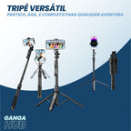 O Kit Engaja Pro - Bronze combina suporte inovador com rastreamento facial e tripé portátil para criadores em ascensão. Aprimore sua produção digital com facilidade e inovação.