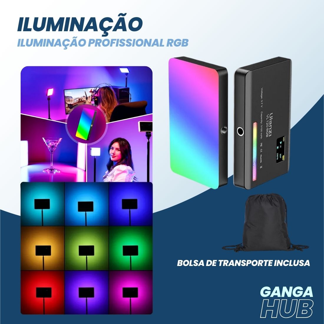 O Kit Engaja Pro - Bronze combina suporte inovador com rastreamento facial e tripé portátil para criadores em ascensão. Aprimore sua produção digital com facilidade e inovação.