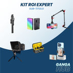 O Kit ROI Expert é perfeito para criadores de conteúdo e empresários que desejam fazer vídeos com qualidade profissional. Inclui teleprompter, microfone de lapela, espelhamento de celular e mais.