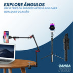 O Kit ROI Expert é perfeito para criadores de conteúdo e empresários que desejam fazer vídeos com qualidade profissional. Inclui teleprompter, microfone de lapela, espelhamento de celular e mais.
