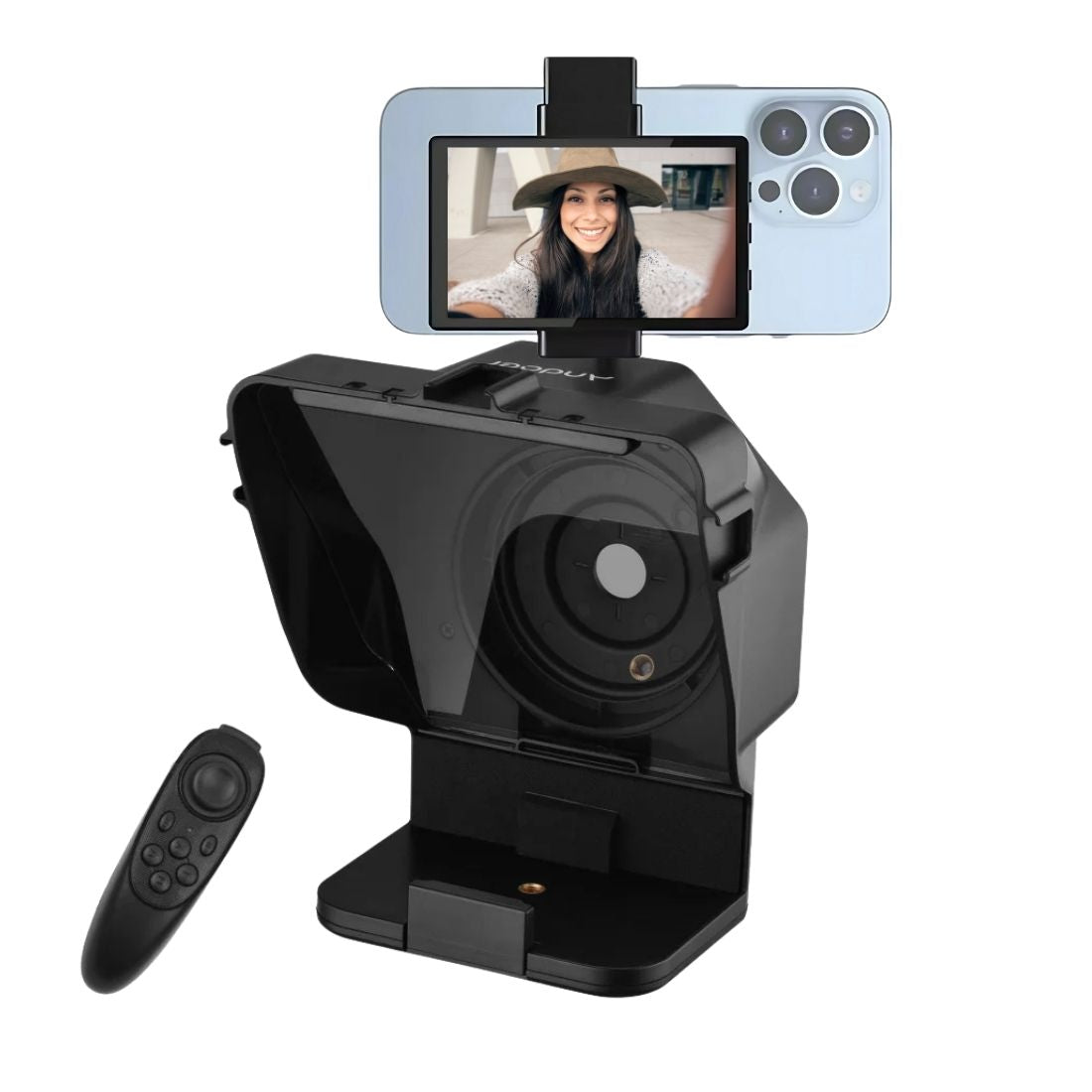 Eleve suas produções profissionais com o Kit ScreenPrompt. Inclui teleprompter portátil e espelhador de tela Wi-Fi, ideal para criadores de conteúdo, jornalistas e profissionais diversos. Transforme a qualidade dos seus vídeos e anúncios com clareza e fluidez na GangaHub