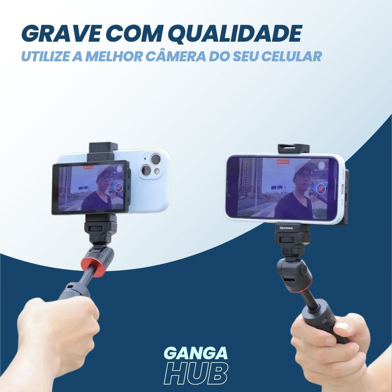 O Kit ROI Expert é perfeito para criadores de conteúdo e empresários que desejam fazer vídeos com qualidade profissional. Inclui teleprompter, microfone de lapela, espelhamento de celular e mais.