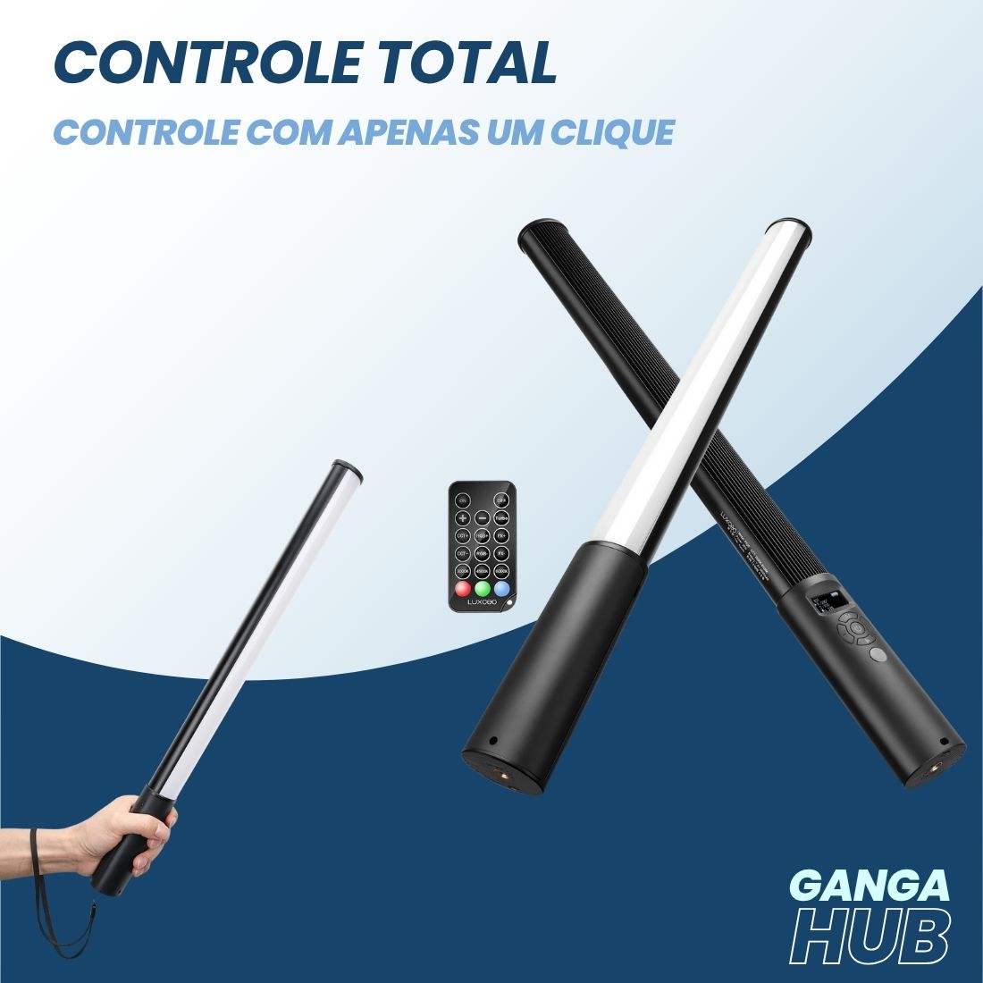 LUXCEO PowerStick - O Bastão de LED de Alta Potência com Cores Infinitas